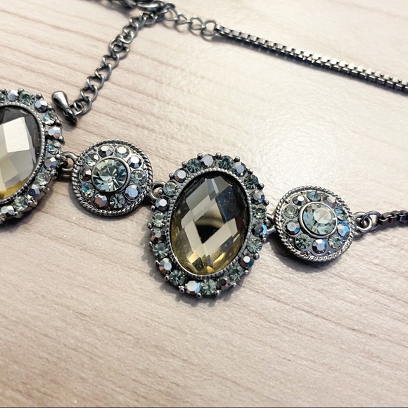 Victorian-Style Brown Gem Necklace - Picture 7 of 7